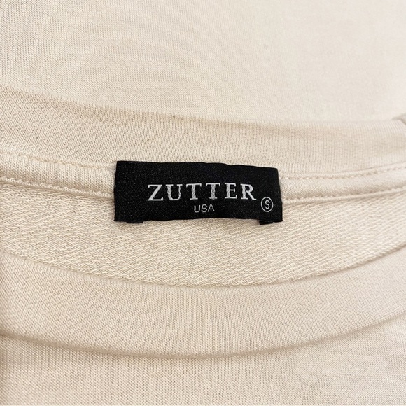 Zutter | Graphic Long Sleeve Top Beige Orange Size Small - Picture 4 of 6